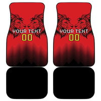Custom Belgium Rugby Car Mats Diables Noirs Lion Head