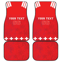 Custom Switzerland Rugby Car Mats Edelweis Pattern