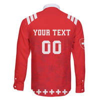 Custom Switzerland Rugby Family Matching Short Sleeve Bodycon Dress and Hawaiian Shirt Edelweis Pattern - Wonder Print Shop