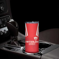 Custom Switzerland Rugby Skinny Tumbler Edelweis Pattern - Wonder Print Shop