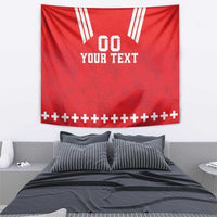 Custom Switzerland Rugby Tapestry Edelweis Pattern - Wonder Print Shop