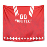 Custom Switzerland Rugby Tapestry Edelweis Pattern - Wonder Print Shop