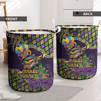 Mardi Gras Alligator Laundry Basket Let the Gator Jazz Roll - Wonder Print Shop
