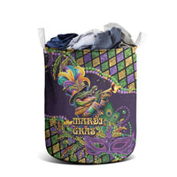 Mardi Gras Alligator Laundry Basket Let the Gator Jazz Roll - Wonder Print Shop