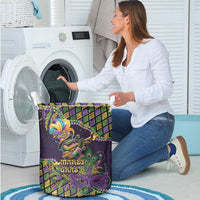Mardi Gras Alligator Laundry Basket Let the Gator Jazz Roll - Wonder Print Shop