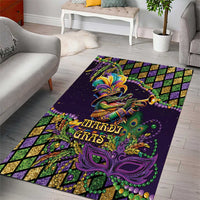 Mardi Gras Alligator Area Rug Let the Gator Jazz Roll - Wonder Print Shop