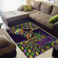 Mardi Gras Alligator Area Rug Let the Gator Jazz Roll - Wonder Print Shop