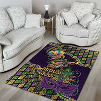 Mardi Gras Alligator Area Rug Let the Gator Jazz Roll - Wonder Print Shop