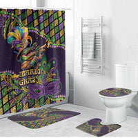 Mardi Gras Alligator Bathroom Set Let the Gator Jazz Roll - Wonder Print Shop