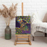 Mardi Gras Alligator Canvas Wall Art Let the Gator Jazz Roll - Wonder Print Shop