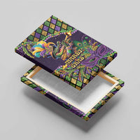 Mardi Gras Alligator Canvas Wall Art Let the Gator Jazz Roll - Wonder Print Shop