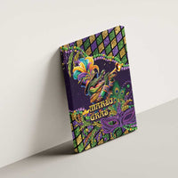 Mardi Gras Alligator Canvas Wall Art Let the Gator Jazz Roll - Wonder Print Shop