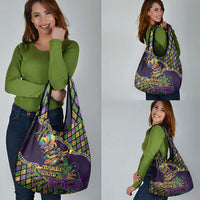 Mardi Gras Alligator Grocery Bag Let the Gator Jazz Roll - Wonder Print Shop