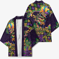 Mardi Gras Alligator Kimono Let the Gator Jazz Roll - Wonder Print Shop