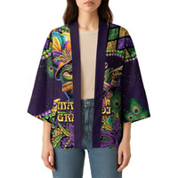 Mardi Gras Alligator Kimono Let the Gator Jazz Roll - Wonder Print Shop