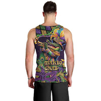 Mardi Gras Alligator Men Tank Top Let the Gator Jazz Roll - Wonder Print Shop