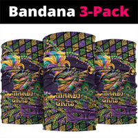 Mardi Gras Alligator Neck Gaiter Let the Gator Jazz Roll - Wonder Print Shop