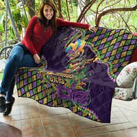 Mardi Gras Alligator Quilt Let the Gator Jazz Roll - Wonder Print Shop