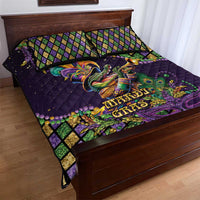 Mardi Gras Alligator Quilt Bed Set Let the Gator Jazz Roll - Wonder Print Shop
