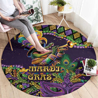 Mardi Gras Alligator Round Carpet Let the Gator Jazz Roll - Wonder Print Shop