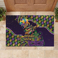 Mardi Gras Alligator Rubber Doormat Let the Gator Jazz Roll - Wonder Print Shop