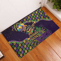 Mardi Gras Alligator Rubber Doormat Let the Gator Jazz Roll - Wonder Print Shop