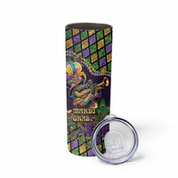 Mardi Gras Alligator Skinny Tumbler Let the Gator Jazz Roll - Wonder Print Shop