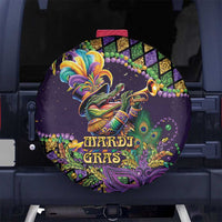 Mardi Gras Alligator Spare Tire Cover Let the Gator Jazz Roll - Wonder Print Shop