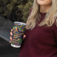 Mardi Gras Alligator Tumbler Cup Let the Gator Jazz Roll - Wonder Print Shop