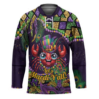 Mardi Gras Crawfish Hockey Jersey Let's Mardi Y'all - Wonder Print Shop