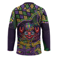 Mardi Gras Crawfish Hockey Jersey Let's Mardi Y'all - Wonder Print Shop