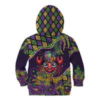 Mardi Gras Crawfish Kid Hoodie Let's Mardi Y'all - Wonder Print Shop