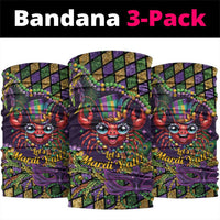 Mardi Gras Crawfish Neck Gaiter Let's Mardi Y'all - Wonder Print Shop