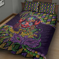 Mardi Gras Crawfish Quilt Bed Set Let's Mardi Y'all - Wonder Print Shop