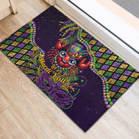 Mardi Gras Crawfish Rubber Doormat Let's Mardi Y'all - Wonder Print Shop