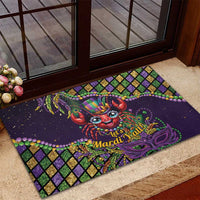 Mardi Gras Crawfish Rubber Doormat Let's Mardi Y'all - Wonder Print Shop