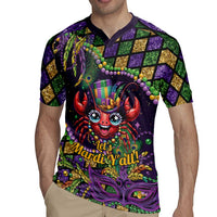 Mardi Gras Crawfish Rugby Jersey Let's Mardi Y'all - Wonder Print Shop