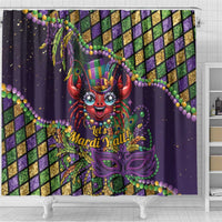 Mardi Gras Crawfish Shower Curtain Let's Mardi Y'all - Wonder Print Shop