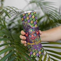 Mardi Gras Crawfish Skinny Tumbler Let's Mardi Y'all - Wonder Print Shop
