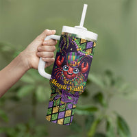 Mardi Gras Crawfish Tumbler With Handle Let's Mardi Y'all - Wonder Print Shop