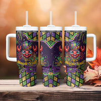 Mardi Gras Crawfish Tumbler With Handle Let's Mardi Y'all - Wonder Print Shop