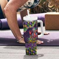 Mardi Gras Crawfish Tumbler With Handle Let's Mardi Y'all - Wonder Print Shop