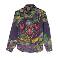 Mardi Gras Crawfish Women Casual Shirt Let's Mardi Y'all - Wonder Print Shop