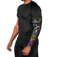 Mardi Gras Pelican Arm Sleeves Crowned Feathers Carnival Reign - Wonder Print Shop