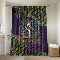 Mardi Gras Pelican Bathroom Set Crowned Feathers Carnival Reign - Wonder Print Shop