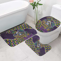 Mardi Gras Pelican Bathroom Set Crowned Feathers Carnival Reign - Wonder Print Shop