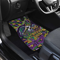 Mardi Gras Pelican Car Mats Crowned Feathers Carnival Reign - Wonder Print Shop