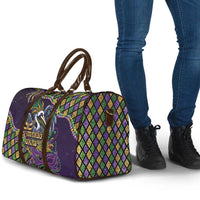 Mardi Gras Pelican Travel Bag Crowned Feathers Carnival Reign - Wonder Print Shop