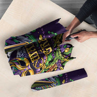 Mardi Gras Pelican Umbrella Crowned Feathers Carnival Reign - Wonder Print Shop