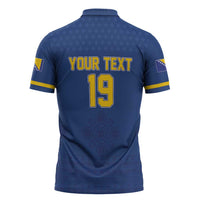 Custom Bosnia and Herzegovina Football 2026 Zipper Polo Shirt Zmijanje Embroidery Pride